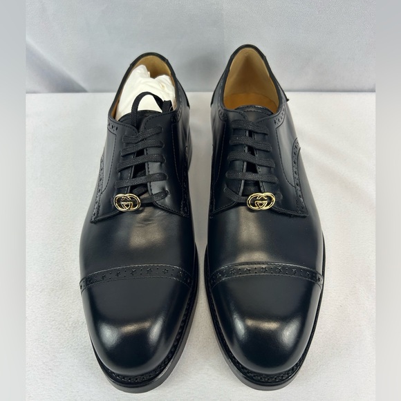 GUCCI Men's Rooster Brogue Leather Derby - Picture 3 of 8